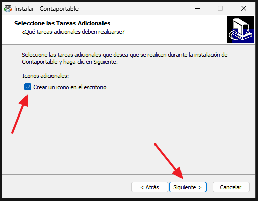 Instalación ContaPortable - Acceso directo